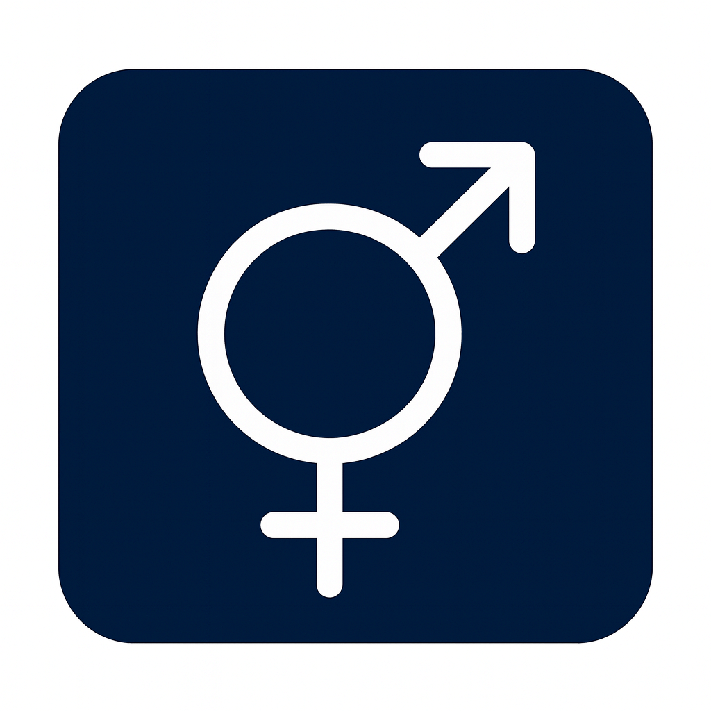 Ícono unisex para uniformes médicos y quirúrgicos